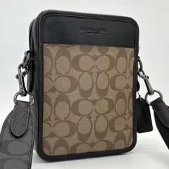 極美品✨コーチ ショルダーバッグ サリバン PVC シボ革 シグネチャー