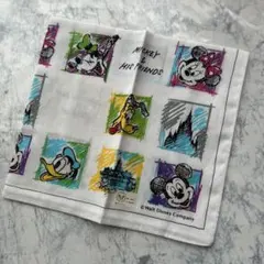 【未使用品】レトロ　東京ディズニーランド　ハンカチ　当時物　ヴィンテージ