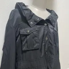 lorenzo righi ナイロンジャケット　ジャンパー　ブラック　フード付き