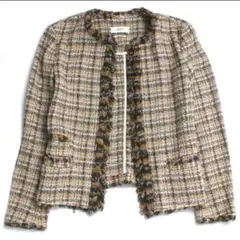 デニム ノーカラージャケット