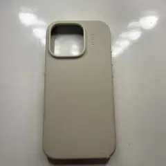 iPhone用クリーム色ケース