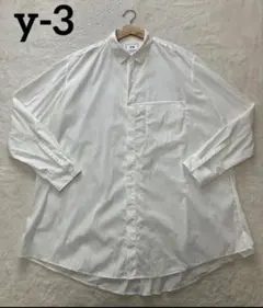 最終値下げ　y-3比翼ボタンシャツ　ホワイト　白