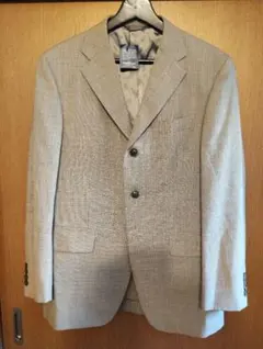 新品シマダジュンコチェック柄テーラードジャケットブリティッシュウール3B