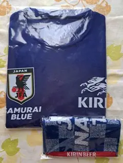 日本代表｜JFA｜非売品｜KIRINデザイン｜ドライメッシュ半袖Tシャツ