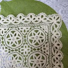 アイボリー レース テーブルセンター