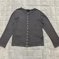agnes b. アニエスベー 長袖 スナップカーディガン グレー M