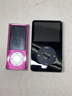 Apple iPod nano ピンク & iPod classic 本体 2点