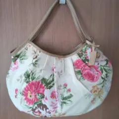 LAURA ASHLEY フラワープリント ショルダーバッグ未使用