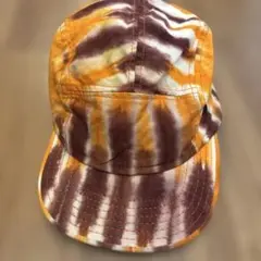 タイダイ柄 キャップ 帽子　オレンジ　USA製　90's 未使用のサムネイル