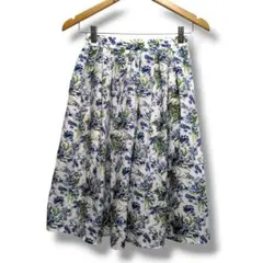 Té chichi フレアスカート Sサイズ　テチチ　フラワープリント　膝丈