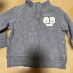 グレー ハーフジップ トレーナー EST. 89