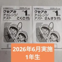 早稲田アカデミー ワセアカチャレンジテスト 小学1年生 こくご さんすうのサムネイル