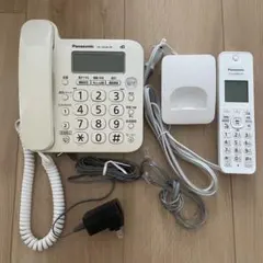 極美品】パナソニック コードレス電話機 VE-GD27DL-W 保証ありM - メルカリ