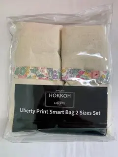 【新品】リバティプリント エコバッグ 2枚セット（ピンク）