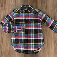 チェック柄ネルシャツ長袖マルチカラー