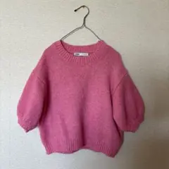 ZARA ピンク ニット セーター　トップス S