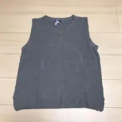 FREAK'S STORE ニット ベスト Vネック グレー チャコール メンズのサムネイル