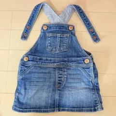 デニム デニムスカート サロペット デニムジャンパースカート 70