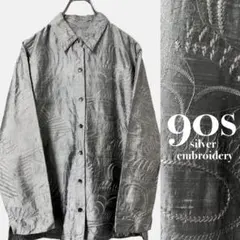 USED / 1990s 総柄 シルク シャツ ブラウス 90s 古着 モード - メルカリ