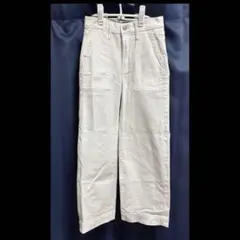 GAP DENIM ホワイト 白 デニム ワイドレッグパンツ