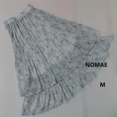 ノーマエ　プリーツスカート　M　総柄