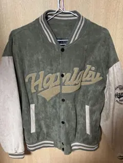 オリーブグリーン スエード スタジャン ストリート系