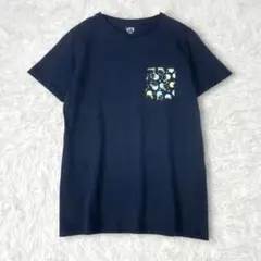ユニクロ　UT　すみっコぐらしグラフィックT(半袖)160 Tシャツ　ネイビー