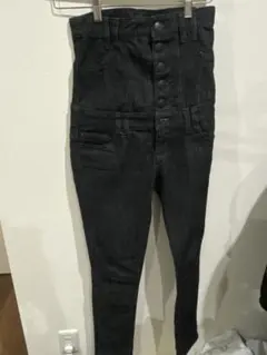 rienda ハイウエストスキニーデニム ブラック