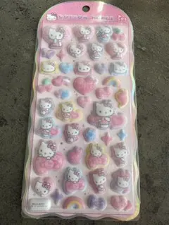 コットンパフィーシール　ハローキティ　ヒョウ柄