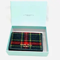 Y509-100 サマンサタバサ プチチョイス パスケース 二つ折り ツイード