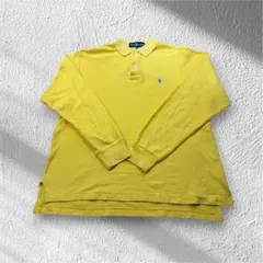 新品　Ralph Lauren イエロー 長袖ポロシャツ L