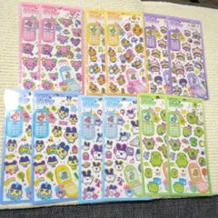 【即日発送】12枚／全6種×2セット　たまごっち平成はっぴーフォンステッカーズ