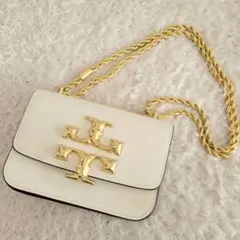 美品✨　トリーバーチ　エレノア　スモールバッグ　2way ロゴ金具　 チェーン