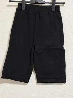 【新品タグ付】Commencer キッズ ハーフパンツ 伸縮性あり黒 140cm