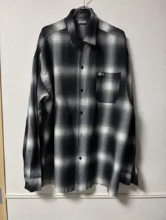 caltop カルトップ　オンブレチェックシャツ　ホワイト×ブラック　西海岸