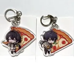 鳴潮 ピザーラ PIZZA-LA コラボ アクリルキーホルダー 漂泊者(男 鳴潮ピザーラ コラボアクリルキーホルダー漂泊者 男 ステッカー セット