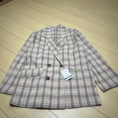 ※11月24日まで【INGNI 】タグ付き✨チェック柄ダブルボタンジャケット