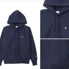 Champion リバースウィーブ スナップフーデッドスウェットシャツ XL