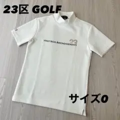 新品23区ゴルフ Sサイズ ベアスムース フレンチスリーブ モックネック 新品23区ゴルフ Sサイズ ベアスムース フレンチスリーブ モックネック