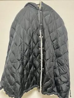 TAION ミリタリーダウンケープ ブラック ONE SIZE