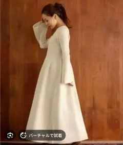 titivate長袖ニットワンピース 田中亜希子低身長