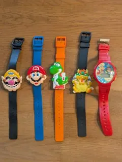 スーパーマリオブラザーズ　レトロ　腕時計　希少品　5品 スーパーマリオブラザーズ レトロ 腕時計 希少品 5品 - メルカリ