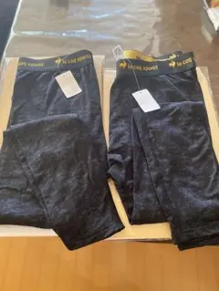 新品le coq sportif ルコックメンズ Lサイズ 裏起毛前閉じレギンス