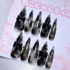 【現品】ネイルチップ 地雷 量産 十字架 サブカル