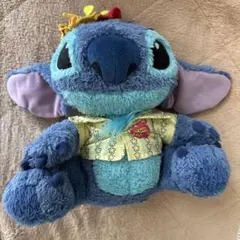 ディズニーリゾート限定 花柄 アロハ スティッチ ぬいぐるみ m1242