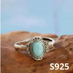 リング シルバー925 ターコイズ レディース 指輪 高品質 ボヘミアン