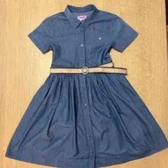 kate spade 半袖シャンブレーワンピース 150
