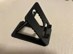 AIと3Dプリンタ 脅威のコラボ商品 折りたたみスマホスタンド 黒