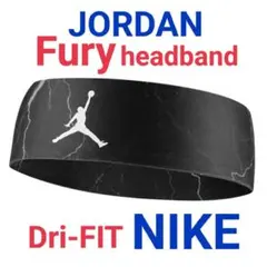 黒１本JORDAN ジョーダンフューリーヘッドバンドプリントナイキヘアバンドk