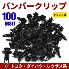 バンパークリップ 100個セット プッシュプルリベット プッシュリベットのサムネイル